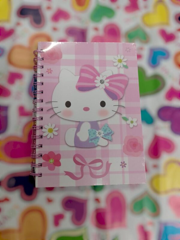 Libreta Pequeña Hello Kitty Con Pasta Dura  - Imagen 4