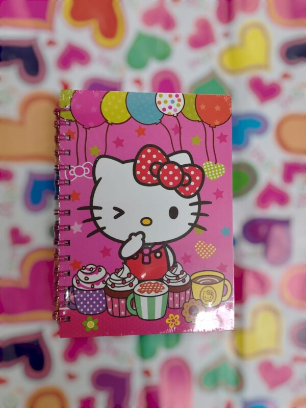 Libreta Pequeña Hello Kitty Con Pasta Dura  - Imagen 5