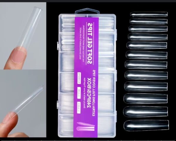 Tips De Uñas Extra Long full-cover