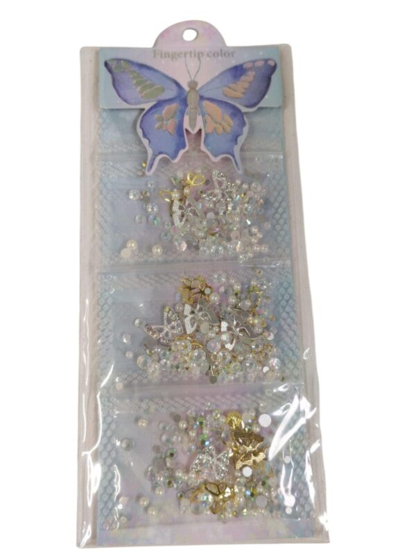 Decoración De Uñas Empaque Mariposa