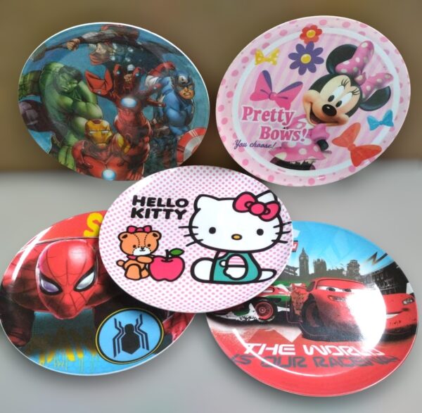 Plato De Melamina Infantil De Personajes