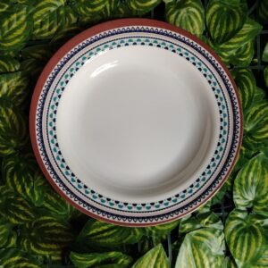 Plato De Melamina Con Diseño En El Borde #9