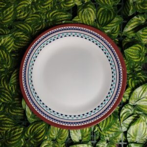 Plato De Melamina Con Diseño En El Borde #10