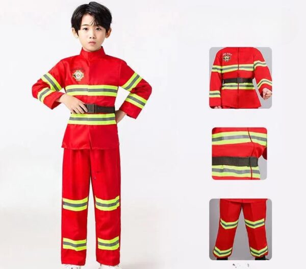 Traje Infantil De Bombero