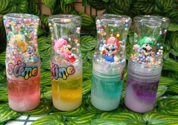 Slime Doble Color en Tarro Personajes
