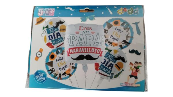 Set Globo Metalico Papa - Imagen 2