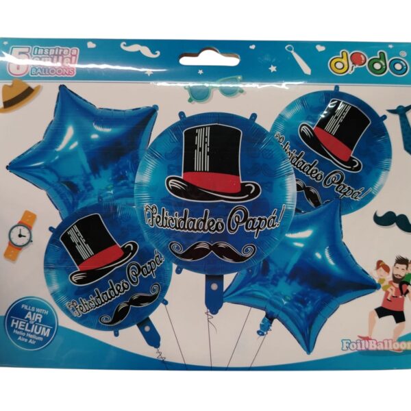 Set Globo Metalico Papa - Imagen 4