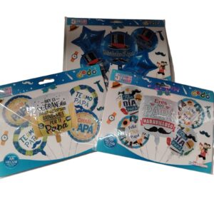 Set Globo Metalico Papa
