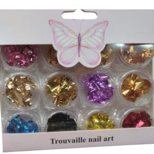 DECORACION PARA UÑAS PAN DE ORO TROUVAILLE