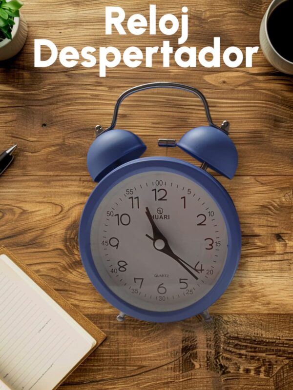 Reloj Despertador De Mesa Unicolor - Imagen 2
