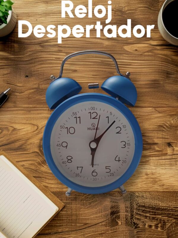 Reloj Despertador De Mesa Unicolor - Imagen 3