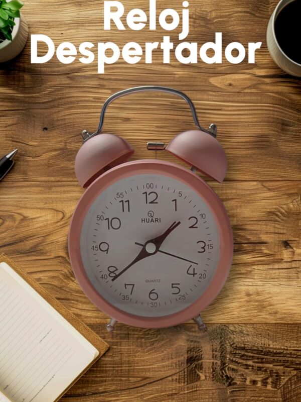 Reloj Despertador De Mesa Unicolor - Imagen 5
