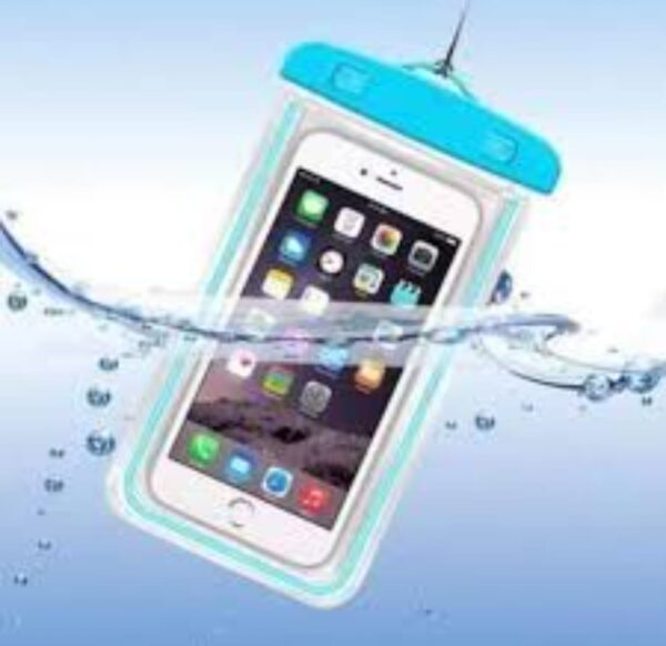Estuche Impermeable Para Celular Cierre Unicolor Con Raya - Imagen 5