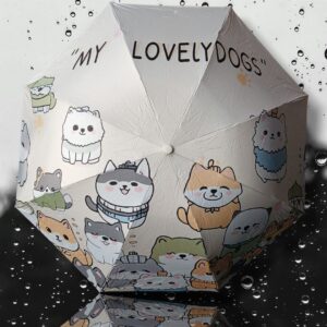 Sombrilla Con Diseño De Perros Gatos