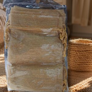 Bolsa De Organza Lisa Dorada