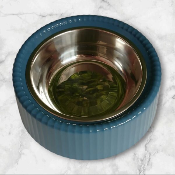 Taza Para Mascota Redonda Unicolor Con Taza De Acero - Imagen 5
