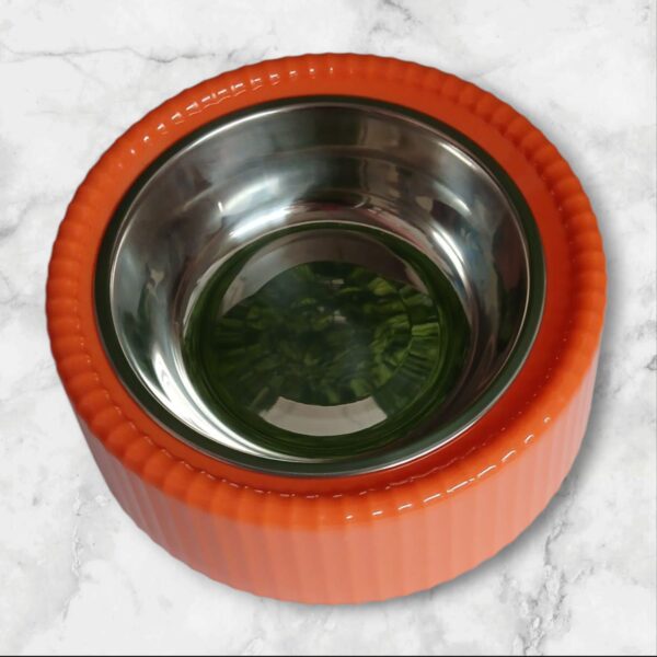 Taza Para Mascota Redonda Unicolor Con Taza De Acero - Imagen 4