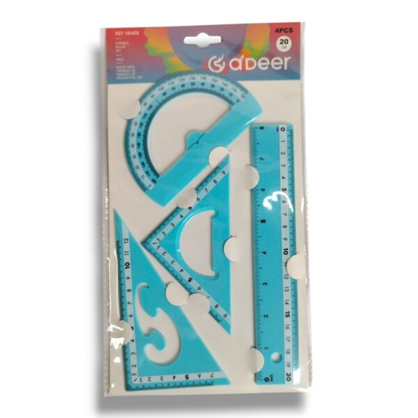 Set De Geometría Color Pastel 20cm - Imagen 2