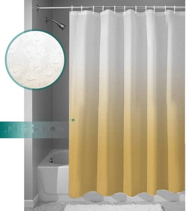 Cortina De Baño De Seda Color Degradado - Imagen 6