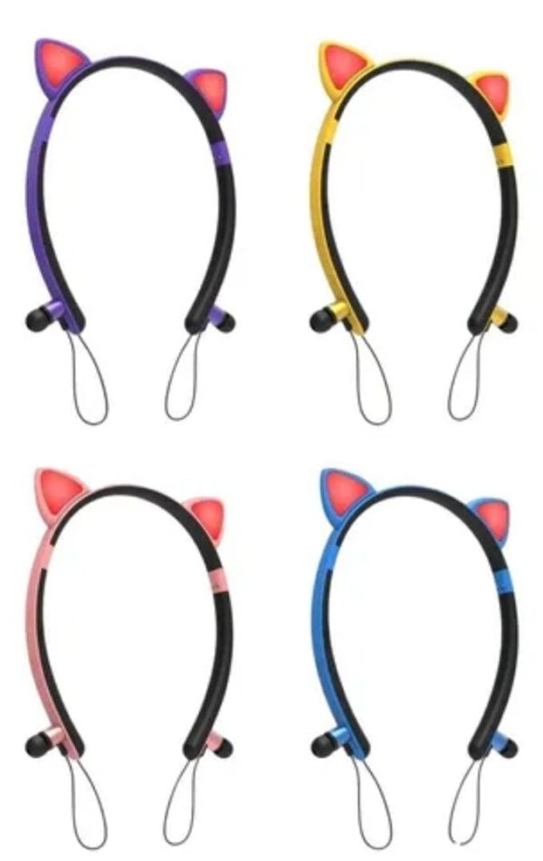 Audífonos Con Orejas De Gato