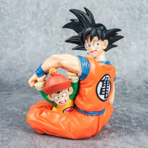 Muñeco De Colección Goku Sentado Con Gohan