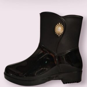 Bota Baja De Lluvia Negras